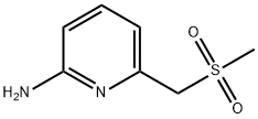 6-(methanesulfonylmethyl)pyridin-2-amine Struktur