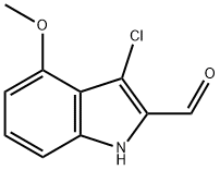 3-chloro-4-methoxy-1H-indole-2-carbaldehyde Structure