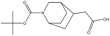 2-{2-[(tert-butoxy)carbonyl]-2-azabicyclo[2.2.2]octan-5-yl}acetic acid Structure