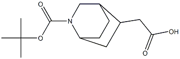 2-{2-[(tert-butoxy)carbonyl]-2-azabicyclo[2.2.2]octan-5-yl}acetic acid 结构式