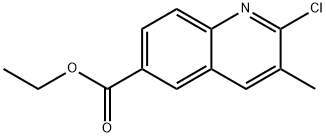 2-Chloro-3-methyl-quinoline-6-carboxylic acid ethyl ester Structure
