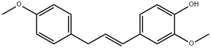 (E)-2-甲氧基-4-(3-(4-甲氧基苯基)丙烯基苯酚 结构式