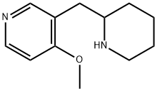 Pyridine, 4-methoxy-3-(2-piperidinylmethyl)- Structure