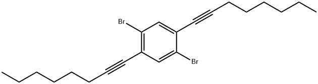 1,4-Dibromo-2,5-di(oct-1-yn-1-yl)benzene,190372-19-1,结构式