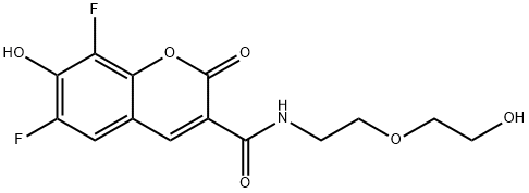 1907670-44-3 6,8-Difluoro-7-hydroxy-N-[2-(2-hydroxyethoxy)ethyl]-2-oxo-2H-1-benzopyran-3-carboxamide