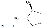 (3R,4S)-4-AMINOTETRAHYDROFURAN-3-OL HYDROCHLORIDE Structure