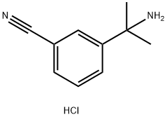 3-(2-氨基丙烷-2-基)苯甲腈盐酸,1909337-24-1,结构式