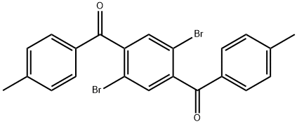 [2,5-二溴-4-(4-甲基苯甲酰基)苯基](4-甲基苯基)甲酮 结构式