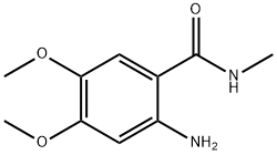 2-amino-4,5-dimethoxy-N-methylbenzamide Struktur
