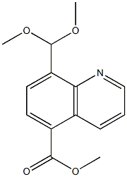 methyl 8-(dimethoxymethyl)quinoline-5-carboxylate,1918974-67-0,结构式