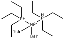 Dibromobis(triethylphosphine)nickel(II) Struktur