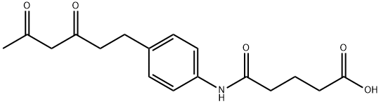 4-[4-(3,5-dioxo-hexyl)-phenylcarbamoyl]-butyric acid Struktur