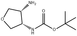 TERT-BUTYL ((3S,4R)-4-AMINOTETRAHYDROFURAN-3-YL)CARBAMATE 结构式