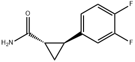 (trans)-2-(3,4-difluorophenyl)cyclopropanecarboxamide Structure