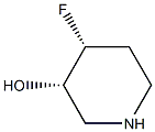 (3S,4R)-4-fluoropiperidin-3-ol Struktur