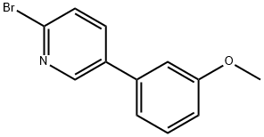 2-ブロモ-5-(3-メトキシフェニル)ピリジン 化学構造式
