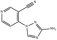 4-(3-amino-1H-1,2,4-triazol-1-yl)pyridine-3-carbonitrile,1934528-83-2,结构式