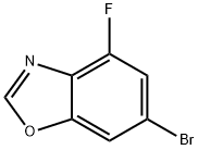 6-Bromo-4-fluoro-1,3-benzoxazole Struktur