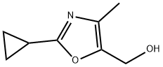 (2-cyclopropyl-4-methyloxazol-5-yl)methanol,1935266-87-7,结构式
