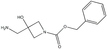 benzyl 3-(aminomethyl)-3-hydroxyazetidine-1-carboxylate 结构式