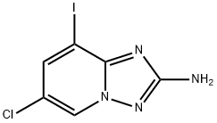 2-Amino-6-chloro-8-iodo-[1,2,4]triazolo[1,5-a]pyridine Struktur