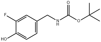 (3-氟-4-羟基苄基)氨基甲酸叔丁酯,1936257-24-7,结构式