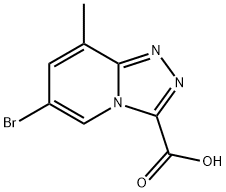 6-bromo-8-methyl-[1,2,4]triazolo[4,3-a]pyridine-3-carboxylic acid 结构式