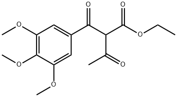 3-oxo-2-(3,4,5-trimethoxy-benzoyl)-butyric acid ethyl ester,194021-21-1,结构式
