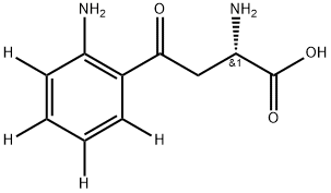 L-Kynurenine-d4 Trifluoroacetic Acid Salt 结构式