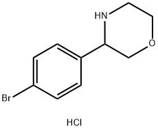3-(4-BROMOPHENYL)MORPHOLINE HYDROCHLORIDE Struktur