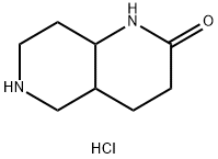 decahydro-1,6-naphthyridin-2-one hydrochloride Structure