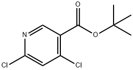 TERT-BUTYL 4,6-DICHLORONICOTINATE, 1956321-27-9, 结构式