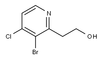 2-(3-Bromo-4-Chloropyridin-2-Yl)Ethanol,1956356-10-7,结构式