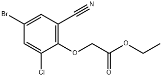Ethyl 2-(4-Bromo-2-Chloro-6-Cyanophenoxy)Acetate* Structure