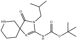 tert-Butyl (3-isobutyl-4-oxo-1,3,7-triazaspiro[4.5]dec-1-en-2-yl)carbamate