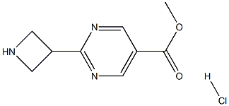 Methyl 2-(azetidin-3-yl)pyrimidine-5-carboxylate hydrochloride 结构式
