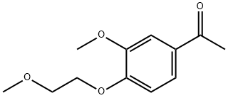 1-[3-甲氧基-4-(2-甲氧基乙氧基)苯基]乙烷-1-酮, 197359-41-4, 结构式