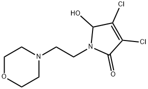 3,4-Dichloro-5-hydroxy-1-(2-morpholinoethyl)-1H-pyrrol-2(5H)-one Structure