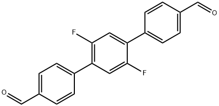 2',5'-difluoro-[1,1':4',1''-terphenyl]-4,4''-dicarbaldehyde Struktur