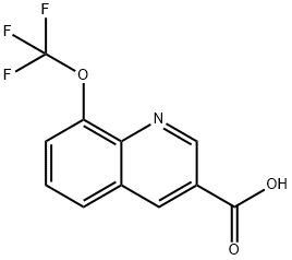 8-(三氟甲氧基)喹啉-3-羧酸,2002472-85-5,结构式