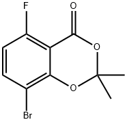 8-BROMO-5-FLUORO-2,2-DIMETHYL-BENZO[1,3]DIOXIN-4-ONE,2006317-76-4,结构式