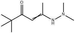 4-Hexen-3-one, 5-(2,2-dimethylhydrazinyl)-2,2-dimethyl- Struktur