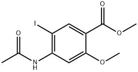 methyl 4-acetamido-5-iodo-2-methoxybenzoate Structure