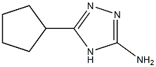 5-环戊基-4H-1,2,4-三唑-3-胺,202403-46-1,结构式