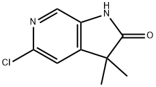5-Chloro-3,3-dimethyl-1,3-dihydro-2H-pyrrolo[2,3-c]pyridin-2-one Structure