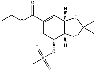 Ethyl 3,4-O-Isopropylidene-5-O-methanesulfonylshikimate Structure