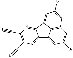 2,5-dibromoacenaphtho[1,2-b]pyrazine-8,9-dicarbonitrile Structure