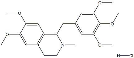 6,7-Dimethoxy-2-methyl-1-(3,4,5-trimethoxybenzyl)-1,2,3,4-tetrahydroisoquinoline hydrochloride Structure