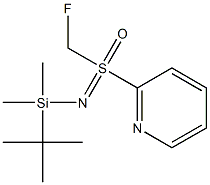 N-tert-Butyldimethylsilyl-2-[S-(fluoromethyl)sulfonimidoyl]pyridine, 98% Structure