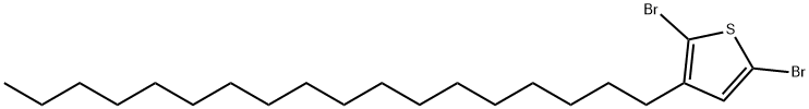 2,5-二溴-3-十八烷基噻吩,205235-01-4,结构式
